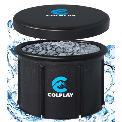 Colplay XL Large Portable Ice Bath Tub for Athletes Adults 35.5" x 29.5", 116 gal Cold Plunge Tub Outdoor