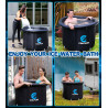 Colplay XL Large Portable Ice Bath Tub for Athletes Adults 35.5" x 29.5", 116 gal Cold Plunge Tub Outdoor