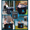 Colplay XL Large Portable Ice Bath Tub for Athletes Adults 35.5" x 29.5", 116 gal Cold Plunge Tub Outdoor